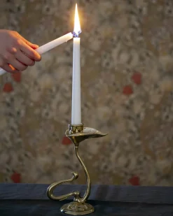 Ljusstake - Jugendblad mässing