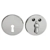 Nyckelskylt - 55 mm nickel med kläpp