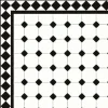 Oktagonklinker - 10 x 10 cm vit/svart