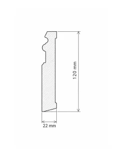 Provbit - Golvsockel - Tradition 120 mm
