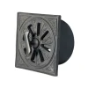 Rosettventil - Svart aluminium Ø 120 mm
