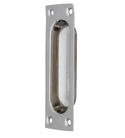 Skjutdörrshandtag - Nickel 95x34 mm