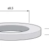Slitring till gångjärn - Aug Stenman 9,5 x 2 mm