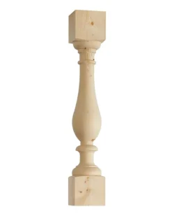 Svarvad stolpe - Baluster gran 800 x 130 mm