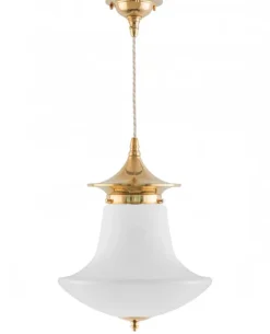 Taklampa - Dahlberg sladdpendel 100 mässing, klottrattskärm