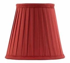 Textilskärm d130 (Klämf/Röd)