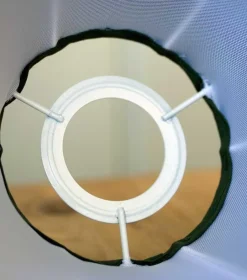 Textilskärm d200 (Ringf/Vit)