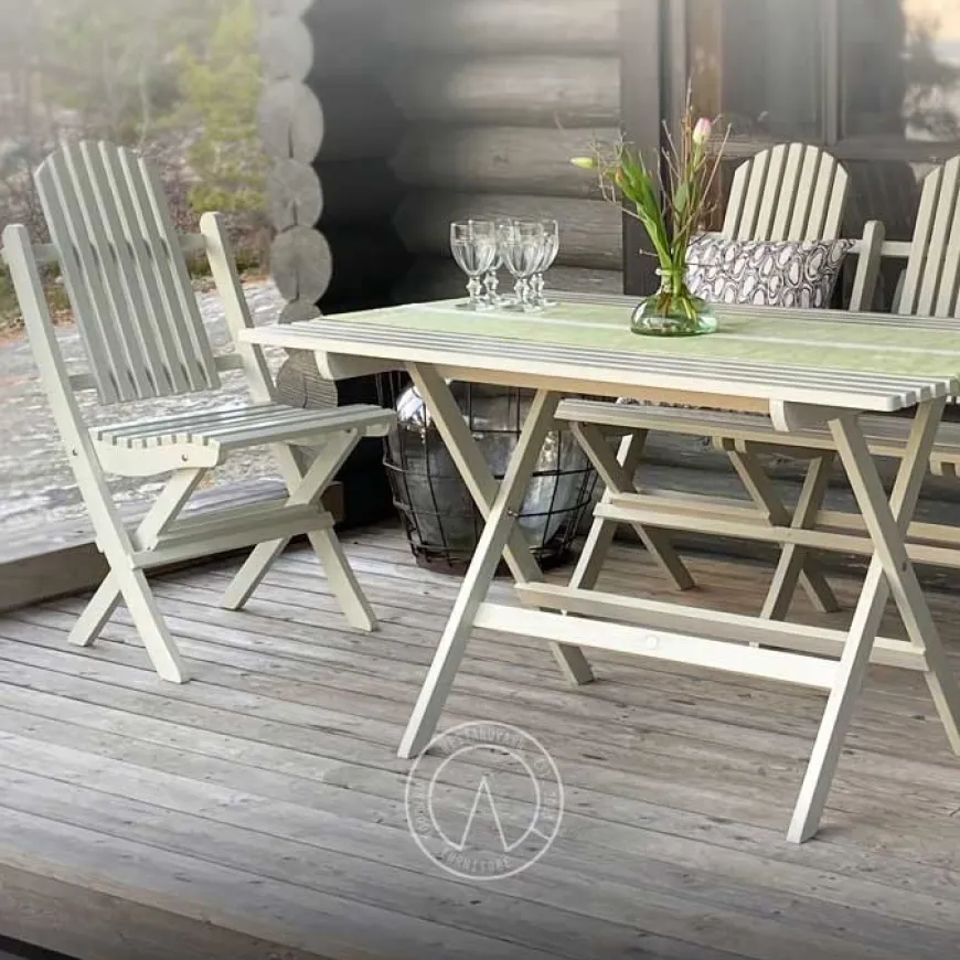 Trädgårdsbord - Klassiskt trädgårdsbord hopfällbart, 75 cm