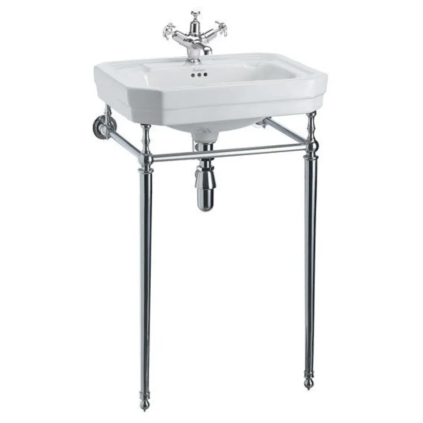 Tvättställ - Burlington Victorian 56 cm med kromställning
