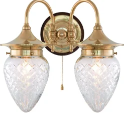 Vägglampa - Tigerstedt, slipat klarglas