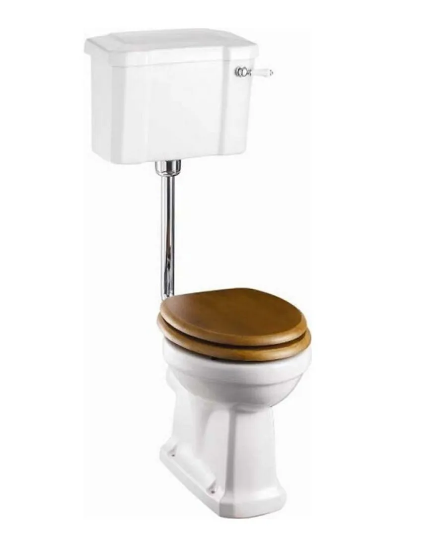 WC - Burlington lågspolande smal cistern & sits