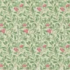 William Morris & Co. Tapet - Arbutus Olive/Pink