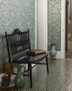 William Morris & Co. Tapet - Bird & Pomegranate Bayleaf/Cream