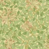 William Morris & Co. Tapet - Honeysuckle Green/Beige/Pink