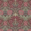 William Morris & Co. Tapet - Honeysuckle & Tulip Burgundy/Sage