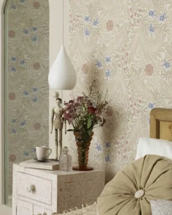 William Morris & Co. Tapet - Larkspur Slate/Russet