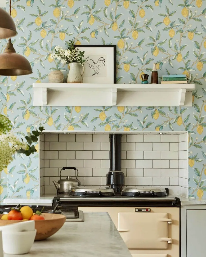 William Morris & Co. Tapet - Lemontree wedgewood