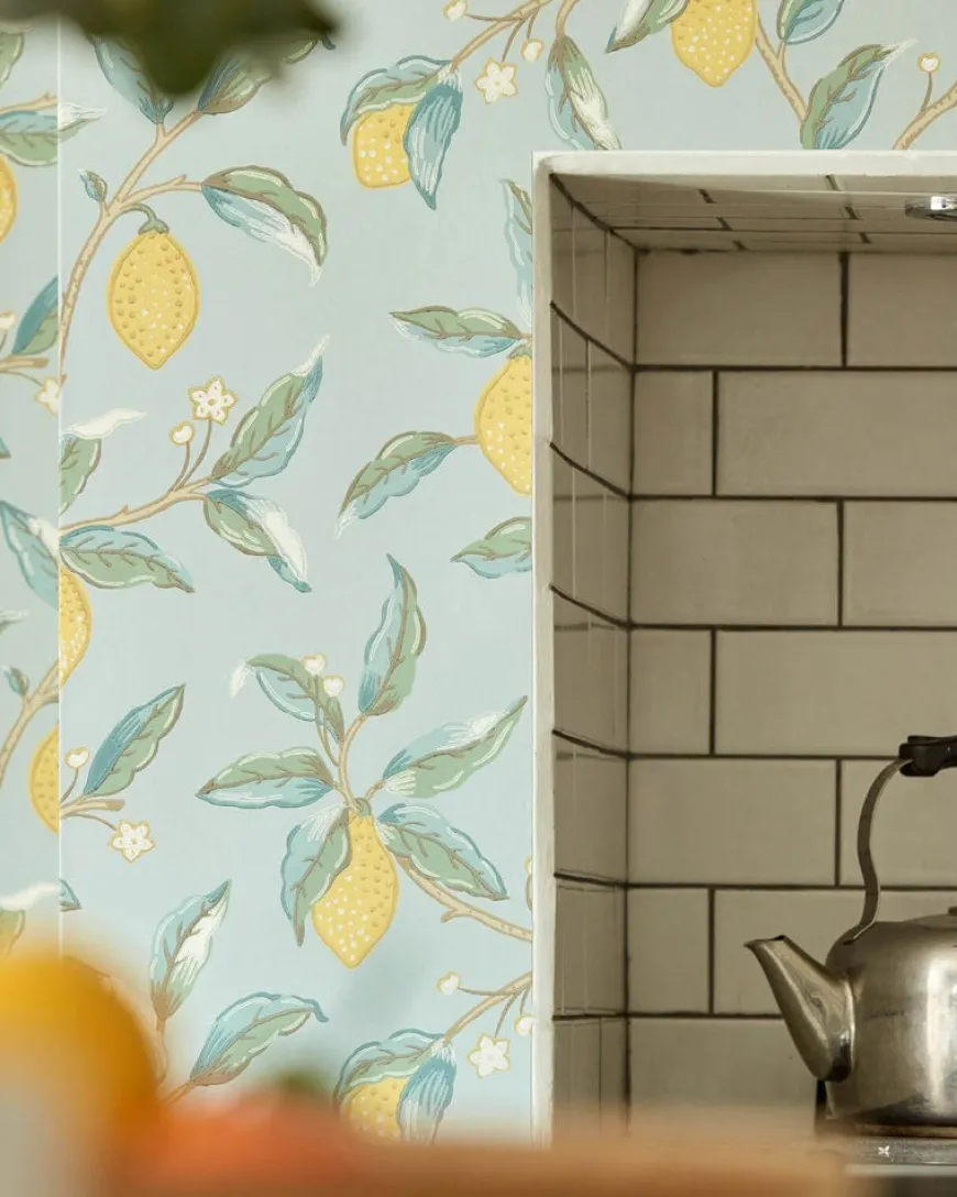 William Morris & Co. Tapet - Lemontree wedgewood