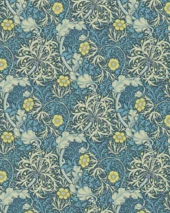 William Morris & Co. Tapet - Morris Seaweed Ink/Woad
