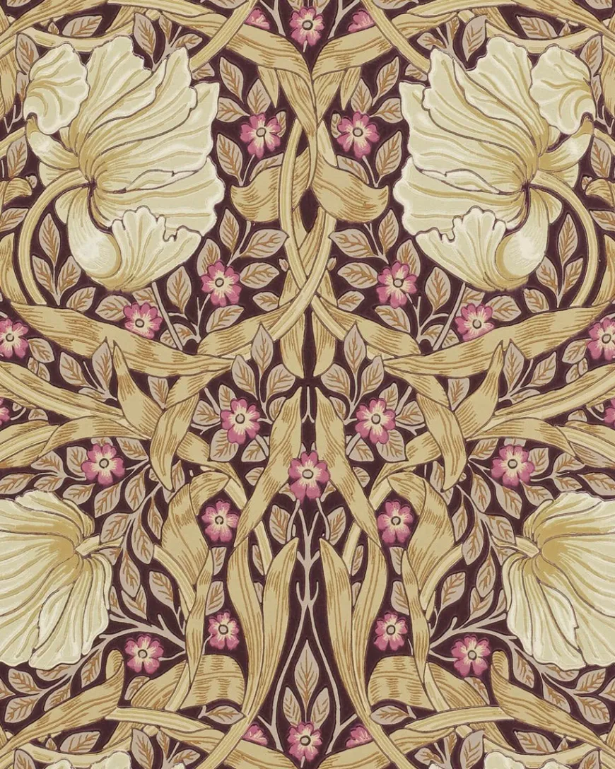 William Morris & Co. Tapet - Pimpernel Fig/Sisal