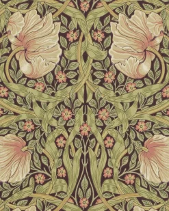 William Morris & Co. Tapet - Pimpernel Bullrush/Russet