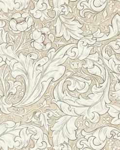William Morris & Co. Tapet - Pure Bachelor´s Button Linen/Coral