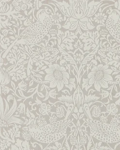 William Morris & Co. Tapet - Pure Strawberry Thief Silver/Stone