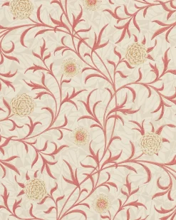 William Morris & Co. Tapet - Scroll Light brick/Buff