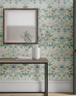 William Morris & Co. Tapet - Simply Strawberry Thief cochineal pink