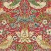 William Morris & Co. Tapet - Strawberry Thief crimson/slate