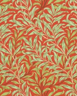 William Morris & Co. Tapet - Willow Boughs Tomato/Olive